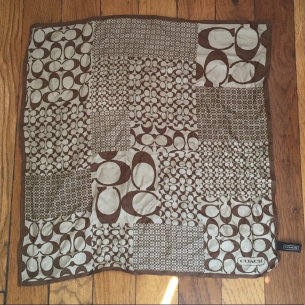 Coach patchwork scarf